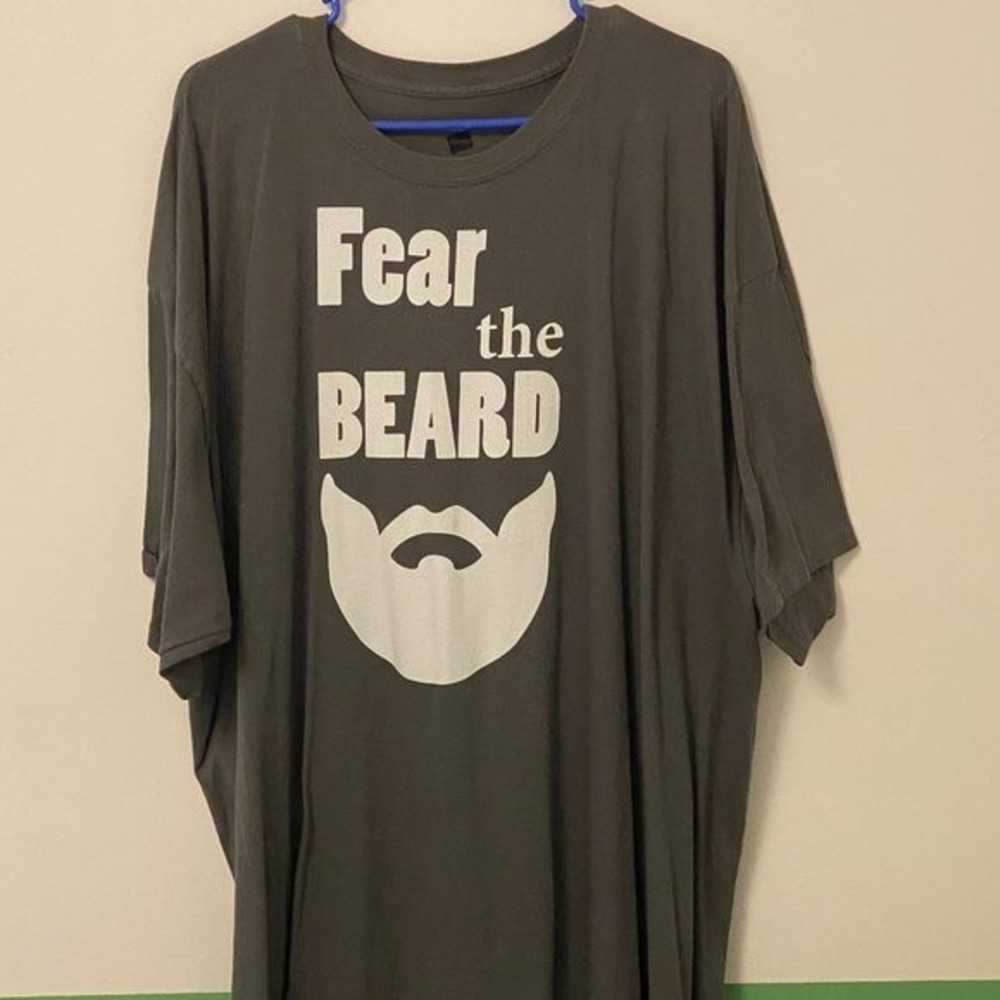 Fear the Beard T-shirt, Hanes ComfortSoft Heavyweight T-shirt, Men's 3XL